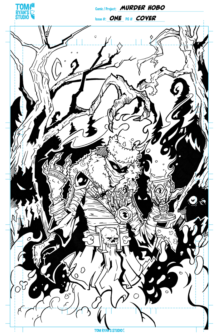 Lord Froth, Pen and Ink, Murder Hobo, Midnight Factory Press, Variant Cover